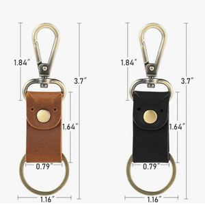 Porte-clés en cuir véritable avec gravure laser métallique, pendentif cadeau pour voiture, porte-clés Chris, pour femme et homme, avec anneau de ceinture - Product Image 2