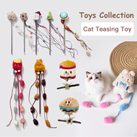 Collection de jouets modernes pour chat, motif chat mignon de dessin animé, pour le jeu quotidien, résistants aux morsures, série Sparkler Silvervine Longue, Ballon clochette