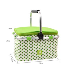 Panier isotherme pliable de grande capacité 32L avec logo personnalisé du fabricant, imperméable, avec poignée en aluminium pliable 2026 - Product Image 5