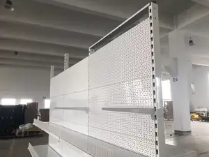 店舗中国製組み立て小売シングル金属面棚冷間圧延鋼スーパーマーケット棚