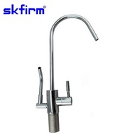 Robinet Ioniseur d'Eau Alcaline Chromé Satiné avec Filtre Purificateur pour Cuisine Domestique