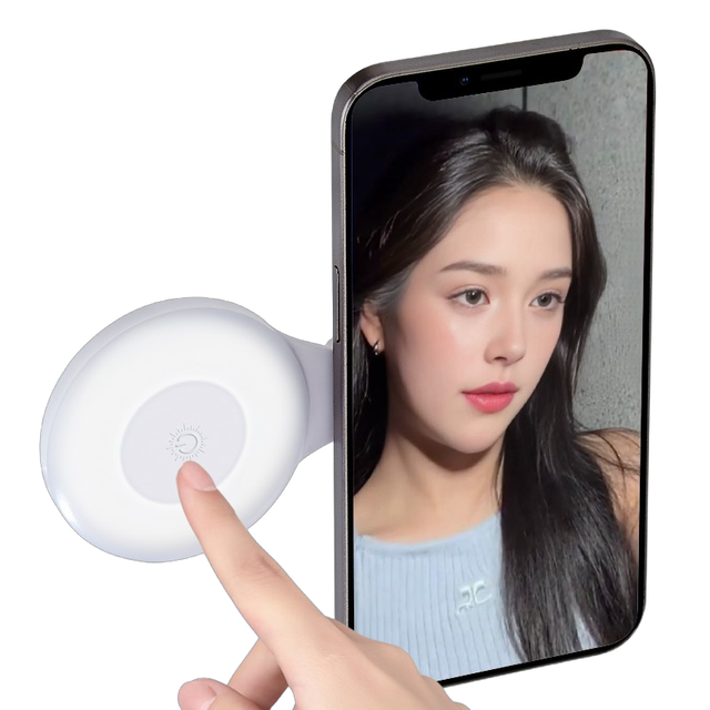 New Magnetic Mini LED Selfie Fill Light Holder 3 Light Mode for Photography Live Streaming Camera Photography Ring Selfie Light