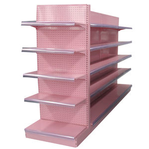 Estantes de góndola de metal de estilo italiano Rosa resistente para tienda de conveniencia y supermercado estante de almacenamiento minorista - Product Image 1