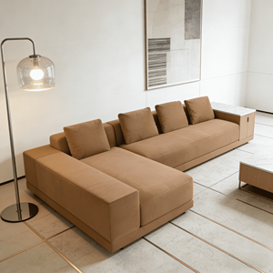 Sofá Seccional Modular Moderno de Lujo, 3 Plazas, Forma de L, Forma de U, Tela Bouclé, Estilo Nube, Muebles Minimalistas Nórdicos para Sala de Estar - Product Image 3