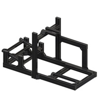 Nouvelle arrivée Sim Racing Rig 8040 4080 jeu simulateur de conduite Kit de cockpit noir en aluminium Sim Rig Kit de simulateur de voiture de course