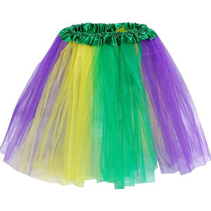 कार्निवल सजावट टले स्कर्ट विभिन्न वेशभूषा सोने के बैंगनी हरे रंग की मार्डी ग्रास नई ओर्लिन कार्निवल टुले पोशाक - Product Image 3