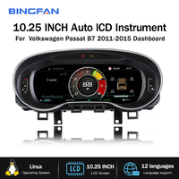 Écran LCD de voiture de 12,3 pouces, pièces automobiles, compteur de vitesse, tableau de bord numérique, tableau de bord automobile pour Volkswagen Golf 6 2012-2016