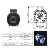 Moteur de broche de haute précision CNC LY 12kw pour système de refroidissement par eau de machines industrielles Support ATC