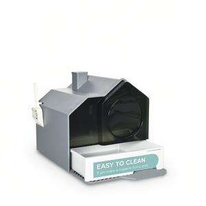 Bac à litière pour chat en plastique rectangulaire facile à nettoyer pour les amis félins - Product Image 1