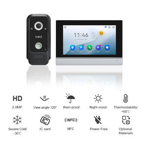 Cámara de timbre <span class=keywords><strong>WiFi</strong></span> con pantalla de 7 pulgadas <span class=keywords><strong>Videoportero</strong></span> Desbloqueo de <span class=keywords><strong>2</strong></span> cables AHD Tuya Timbre inteligente <span class=keywords><strong>Videoportero</strong></span> - Product Image 2