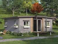 Maison préfabriquée mobile pliable facile à utiliser, 2 chambres, design confortable, certifiée ISO CE UL, idéale pour les grands-parents