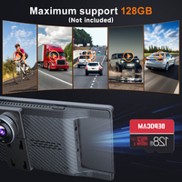 Baru 11,26 Inci 360 °   Kamera Mobil DVR 4K Nirkabel Carplay Android Auto Layar Dash Cam 1080P Kamera Belakang Navigasi Perekam Video