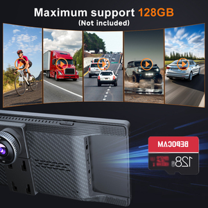 Nuevo 11.26 Pulgadas 360 °   Cámara para Auto DVR 4K con Rotación, Inalámbrica, Compatible con Carplay y Android Auto, Pantalla Integrada, Cámara Trasera 1080P, Grabador de Video con Navegación - Product Image 2