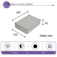 Boîtier de commande étanche en plastique ABS IP65 pour extérieur PW109 DRX Everest pour l'encastrement d'électronique