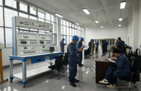 Simulateur de formation en sécurité électrique pour le câblage de commande de moteurs et l'équipement d'entraînement à la commande électrique