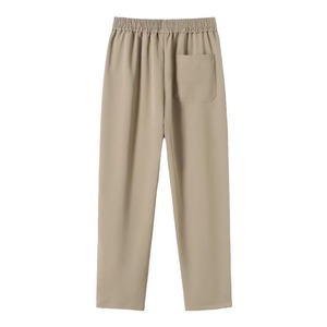 Support personnalisation d'un article été mode tendance lâche hommes pantalons décontractés Cool couleur unie polyvalent jambe droite <span class=keywords><strong>pantalon</strong></span> - Product Image 5