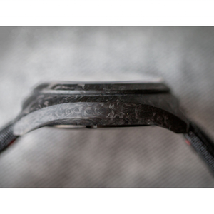 <span class=keywords><strong>Orologio</strong></span> da Uomo in Vero Carbonio Forgiato con Cinturino in Pelle, Quadrante da 22mm e 36mm, Vetro e Lancette - Product Image 5
