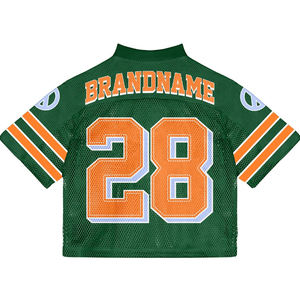 Custom Oversize Football Street Fashion T-shirt Hombres Mesh Boxy Soccer Jersey Set - Product Image 3