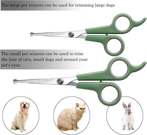 KingHon-Tijeras de Peluquería para Perros, Herramienta de Corte de Pelo con Punta Redonda, Acero, Seguridad para Perros y Gatos - Product Image 3