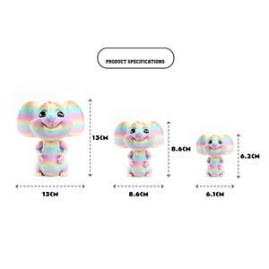Juguete de Dragón con Orejas Grandes Impreso en 3D, Figura Articulada, Adorno de Escritorio de Animal Adorable, Material PLA Duradero, Regalo de Cumpleaños para Niños - Product Image 2