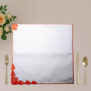 ผ้าเช็ดปากลินินสีแดง - ผ้าเช็ดปากโต๊ะอาหารลินินธรรมชาติ 100% คุณภาพพรีเมียม สำหรับงานเลี้ยงอาหารค่ำ งานแต่งงาน โรงแรม ร้านอาหาร และตกแต่งบ้าน - Product Image 1