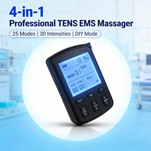 Mini Martillo de Masaje 4 en 1 TENS EMS, 25 Modos, Impulsos de Baja Frecuencia, Batería Integrada, Control de Tiempo, 6 <span class=keywords><strong>Electrodos</strong></span> Premium - Product Image 2