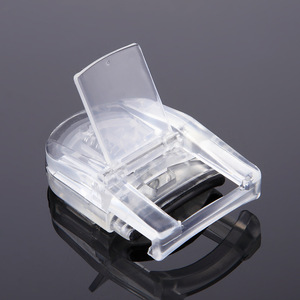 Wanmei Portable Mini Eyelash Curler Plastic Manual <b>Makeup</b> <b>Tool</b> Pink Transparent Milky White 6x4x14cm - Product Image 4