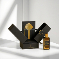 Emballage de boîte de parfum cosmétique en carton de luxe avec impression personnalisée, flacon de parfum en verre vide de 50 ml avec boîte, emballage magnétique