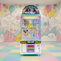 Naughty Dog JDJ-DJ1 Machine de jeu d'arcade à monnayeur pour poupées en peluche, à coupes multiples, avec conception de monnayeur personnalisée, en métal
