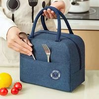 Tas Pendingin Makan Siang Kapasitas Besar yang Dapat Digunakan Kembali, Anti Air, Terisolasi, Bahan Non-woven, untuk Piknik