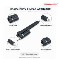 Actionneur linéaire YH8-522 étanche IP66, capacité de charge 1200N, moteur DC à balais 24V/48V pour maison intelligente, vélo électrique, trappe de bateau