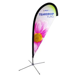 Promosi iklan pameran acara luar ruangan bulu bendera terbang pantai bendera spanduk berdiri Teardrop bendera 100% poliester - Product Image 4