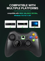 DATA FROG - Control Inalámbrico USB de 6 Colores con Función de Vibración, Compatible con Juegos de Xbox 360/PC