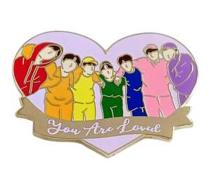 Insigne de chanteurs tvshow kpop personnalisé épinglette en émail dur doux avec époxy - Product Image 4