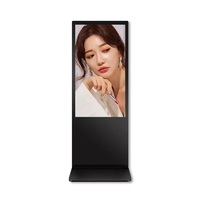 Pantalla Digital HD para Publicidad en Interiores, Señalización con Video Animado, Soporte Vertical de Piso, LCD de 32-86 Pulgadas, con SDK