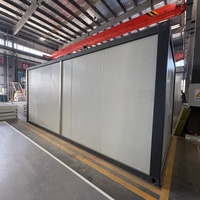 Magasin conteneur pliable en Z, préfabriqué, pour restauration rapide, café, boutique éphémère, mini-magasin conteneur maritime portable
