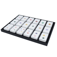 Vente chaude anti-poussière diamant bijoux emballage étui clair acrylique bijoux gemme pierre présentoir