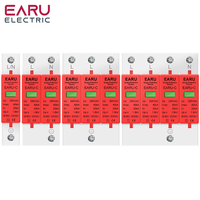 Parafoudre domestique EARU 385V 1P 2P 3P 4P 20KA-40KA 30KA-60KA, dispositif de protection contre les surtensions pour systèmes solaires photovoltaïques basse tension, dispositif de protection contre les surtensions AC (SPD)