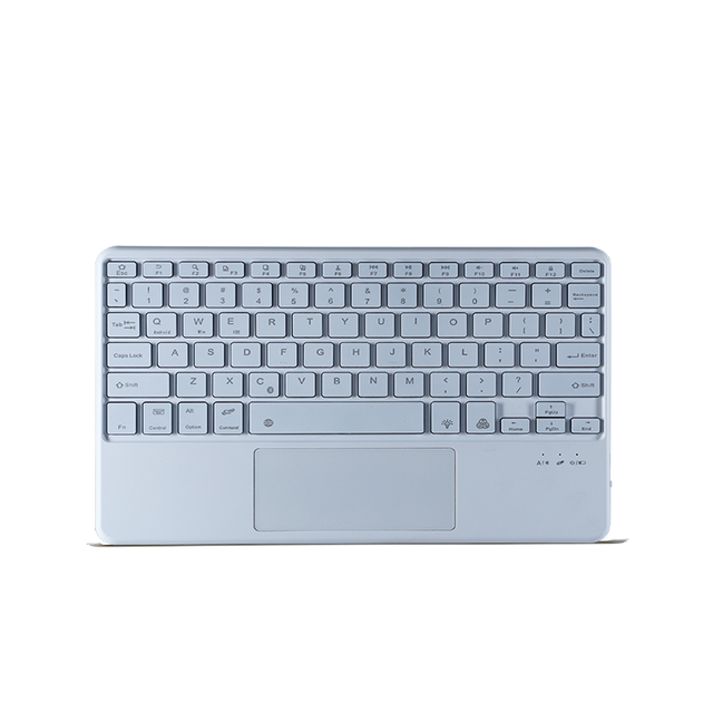 Custom Portable ABS + Metal Backlit Wireless BT Keyboard With Touchpad for Pad PC Computer Tablet