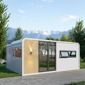 Casa Prefabbricata da 20 Piedi, Concept Apple Cabin Capsule con Set Completo di Mobili da <span class=keywords><strong>Cucina</strong></span> Integrati, Ufficio Incluso - Product Image 1