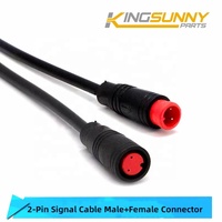 90CM M à F 2/3/4/5/6Pin connecteur de câble étanche Ebike lumière accélérateur frein affichage électrique vélo câble pièces de réparation