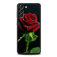Belle Rose Rouge Fleurs Téléphone étui pour samsung Galaxy S24 S23 S22 S20 Ultra S21 FE 5G S10 S9 Plus S10E S8 Couverture En Silicone Souple