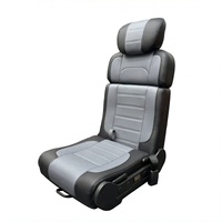 Siège passager simple ultra-fin réversible, pliable dans les deux sens (avant et arrière), pour SUV, fourgonnette, monospace, pick-up, camping-car, conversion de fourgonnette.