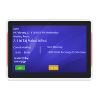 10.1 pouces RK3568/3288 écran tactile mural POE NFC barre lumineuse LED en option système de réservation salle de réunion tablette android pc