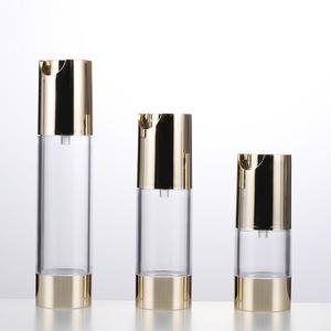 ขวดปั๊มสเปรย์โลชั่นแบบไม่มีอากาศ พลาสติกทรงกลม ขนาด 15 มล. 30 มล. 50 มล. รูปทรงตัวยู แบบกำหนดเอง - Product Image 4