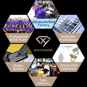 Moissanite de qualité Xingyue, couleur DEF, VVS1 GRA, taille poire, moissanites en vrac, 1 carat, blanc, passe le testeur de diamant - Product Image 6