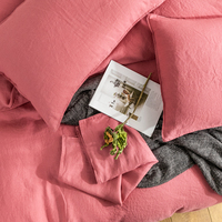 Tissu imprimé en lin satiné de luxe pour literie Literie en lin