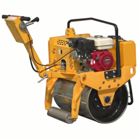 Rouleau vibratoire à tambour unique ENUO-R21 de 500 kg avec moteur 6HP, compacteur de route en acier pour sol et asphalte