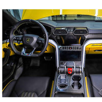 Suku Cadang Mobil ASLI Baru untuk Urus Carbon Fiber Rear Bezel Rear Drain Cup Holder