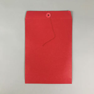 Enveloppe d'emballage de documents <span class=keywords><strong>A4</strong></span> en papier <span class=keywords><strong>kraft</strong></span> écologique avec logo personnalisé et fermeture à cordon - Product Image 4